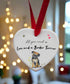 Love and a Border Terrier Ceramic Heart